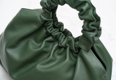 Damska skórzana torebka do ręki Glamorous by GLAM -zielony -