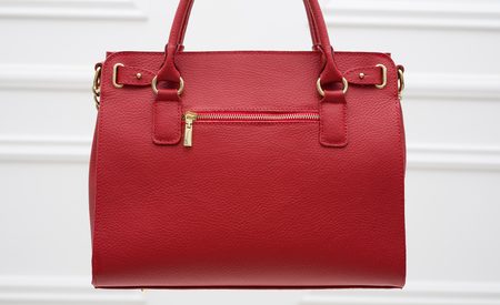 Real leather handbag Glamorous by GLAM - Red -