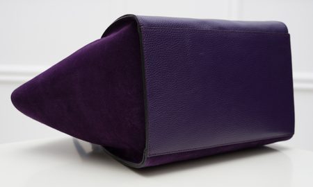 Damska skórzana torebka na ramię Glamorous by GLAM - purpurowy -