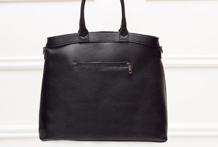 Dámska luxusná kožená kabelka so srsťou - vínová -