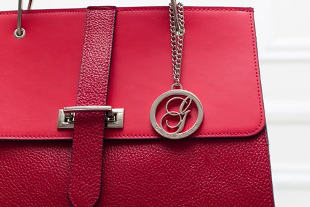 Real leather handbag Glamorous by GLAM - Red -