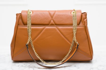 Real leather shoulder bag Glamorous by GLAM - Brown -