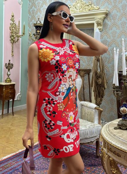 Italian dress Glamorous by Glam - Red -