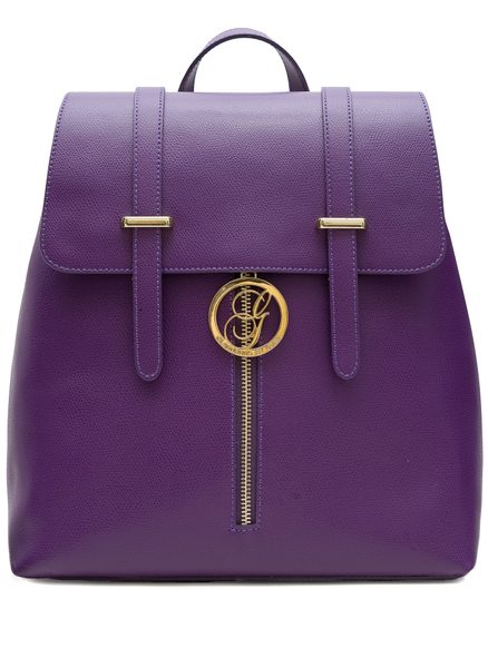 Mochila de mujer de cuero genuino Glamorous by GLAM - Violeta -