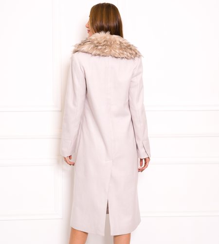 Dámský flaušový béžový kabát GUESS -