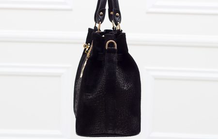 Bolso de cuero de mano para mujer Glamorous by GLAM - Negro -