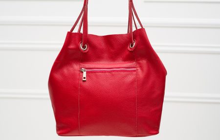 Real leather shoulder bag Glamorous by GLAM - Red -