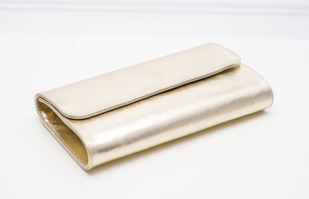 Real leather clutch Glamorous by GLAM - Gold -