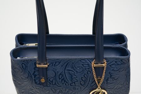 Borsa a spalla da donna in pelle Glamorous by GLAM - Blu -