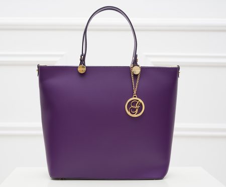 Bolso de cuero de mano para mujer Glamorous by GLAM - Violeta -