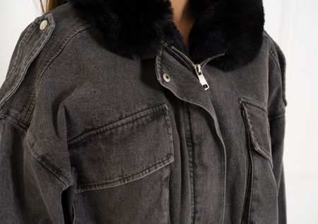 Chaqueta de invierno para mujer Due Linee - Negro -