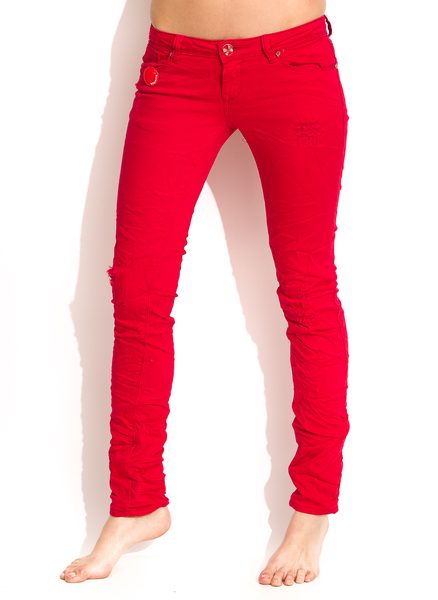 Női farmer Simply CiC - Piros -