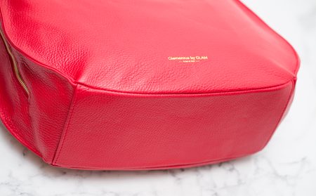 Damska skórzana torebka na ramię Glamorous by GLAM -czerwony -