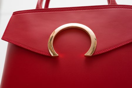 Real leather handbag Glamorous by GLAM - Red -