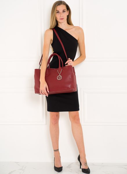 Bolso de cuero de mano para mujer Glamorous by GLAM - Rojo -