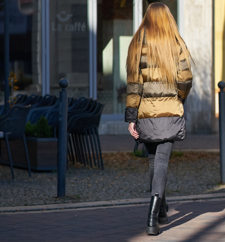 Chaqueta de invierno para mujer Due Linee - Marrón -