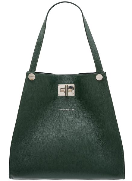 Real leather shoulder bag Glamorous by GLAM - Green -