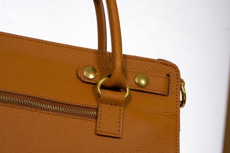 GbyG kožená kabelka oranžová COYOTE -