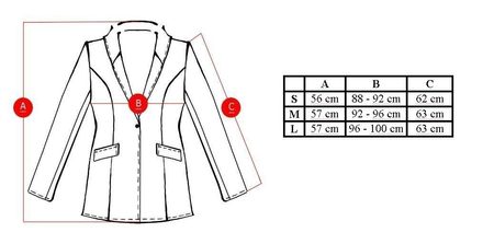 Dámské elegantní sako na zip - světle modrá -