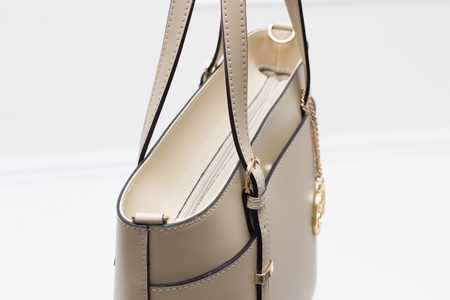 Bolso de cuero de mano para mujer Glamorous by GLAM - Beige -