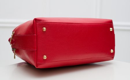 Bolso de cuero de mano para mujer Glamorous by GLAM - Rojo -