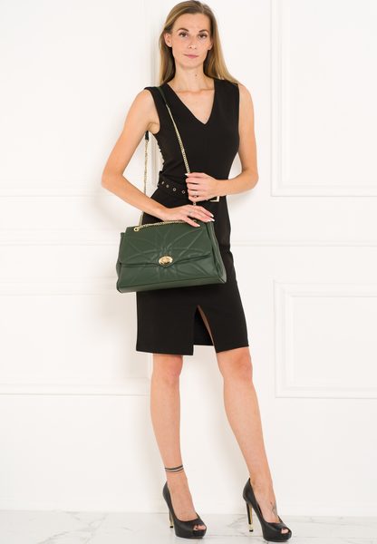 Real leather shoulder bag Glamorous by GLAM - Green -