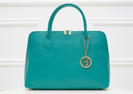 Real leather handbag Glamorous by GLAM - Green -