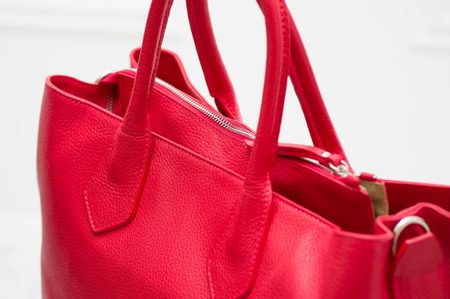 Bolso de cuero de mano para mujer Glamorous by GLAM - Rojo -