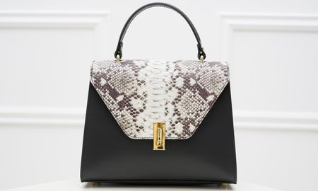 Bolso de cuero de mano para mujer Glamorous by GLAM - Negro -