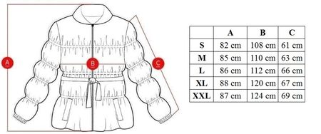 Women's winter jacket with real fox fur Due Linee - Black -