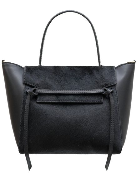 Bolso de cuero de mano para mujer Glamorous by GLAM - Negro -