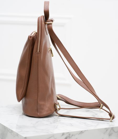 Real leather backpack Glamorous by GLAM - Brown -