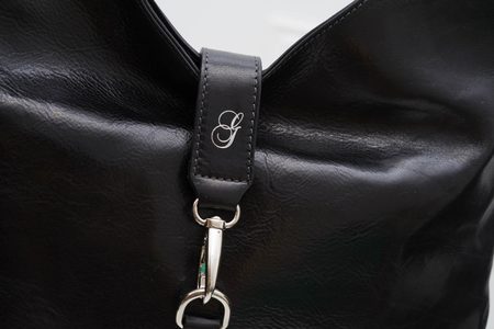 Real leather shoulder bag Glamorous by GLAM - Black -