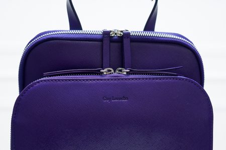 Borsa a mano da donna in pelle Guy Laroche Paris - Blu -