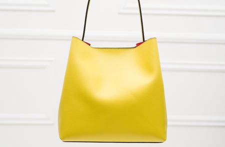 Kožená kabelka MARIA - žltá -