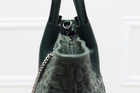 Real leather handbag Glamorous by GLAM - Green -