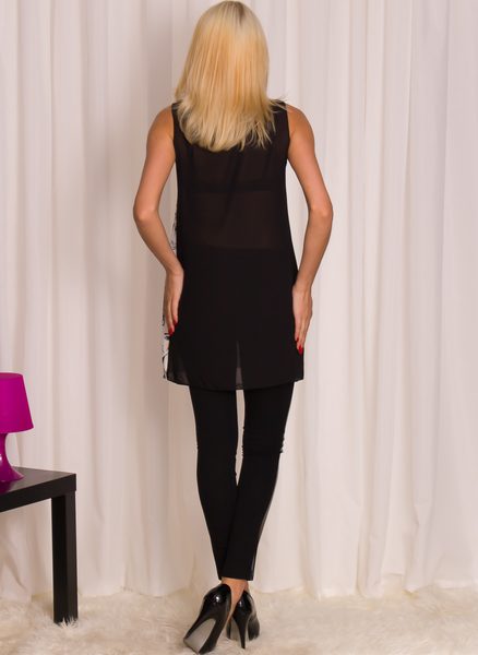 Dámská bílá tunika s motivem žen -