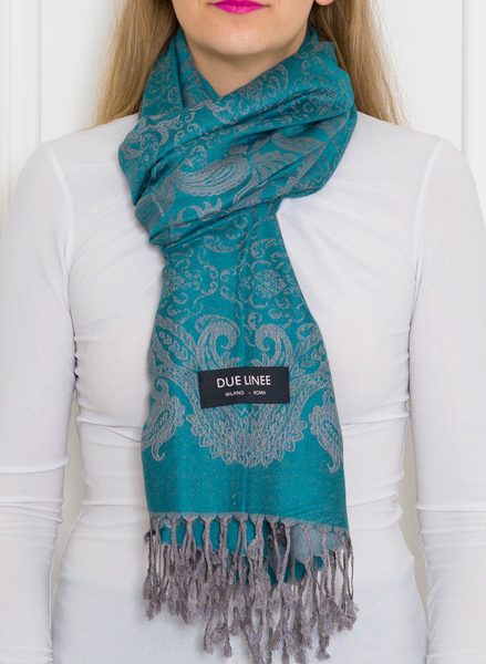 Women's scarf Due Linee - Green -