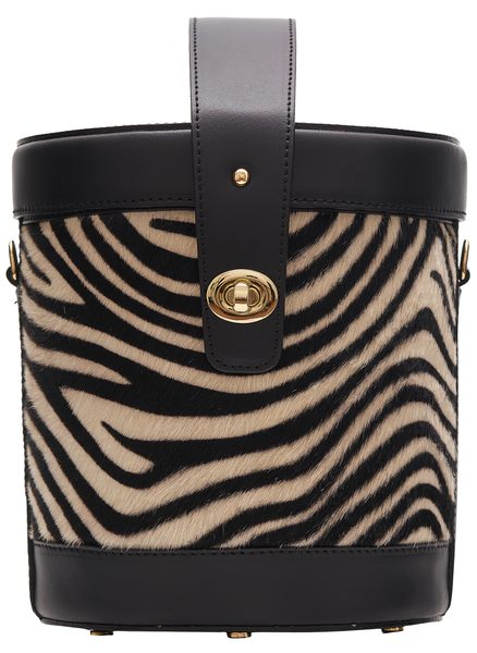 Borsa a mano da donna in pelle Glamorous by GLAM - Bianco - nero -