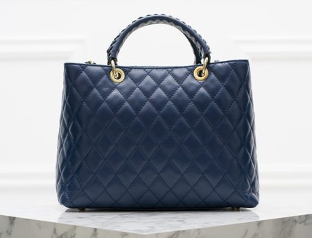 Borsa a mano da donna in pelle Glamorous by GLAM - Blu -