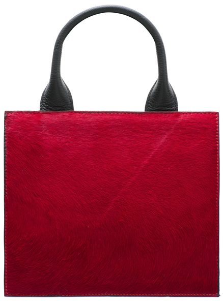 Bolso de cuero de mano para mujer Glamorous by GLAM - Rojo -