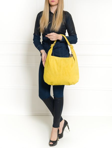 Bolso de hombro de cuero para mujer Glamorous by GLAM - Amarillo -