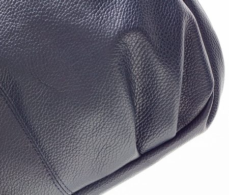 Kožená kabelka vak modrá -