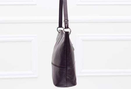 Real leather shoulder bag Glamorous by GLAM - Brown -