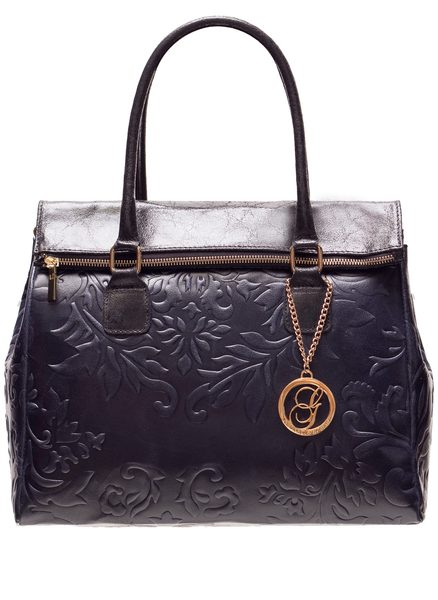 Borsa a mano da donna in pelle Glamorous by GLAM - Blu -