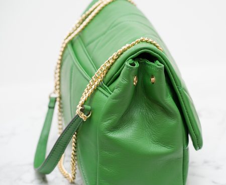 Real leather shoulder bag Glamorous by GLAM - Green -