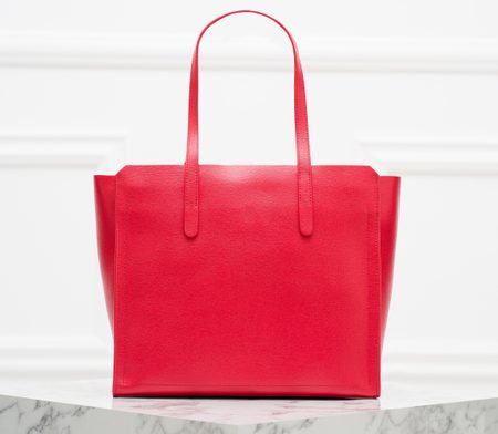 Real leather shoulder bag Furla - Red -
