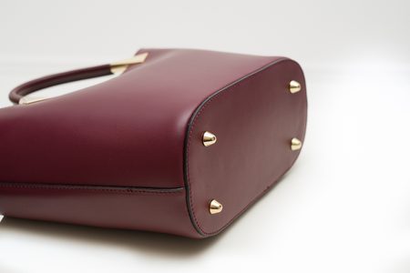 Real leather handbag Glamorous by GLAM - Wine -