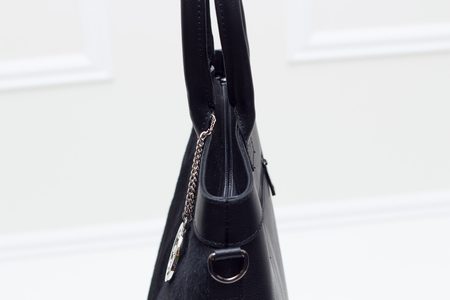 Bolso de cuero de mano para mujer Glamorous by GLAM - Negro -