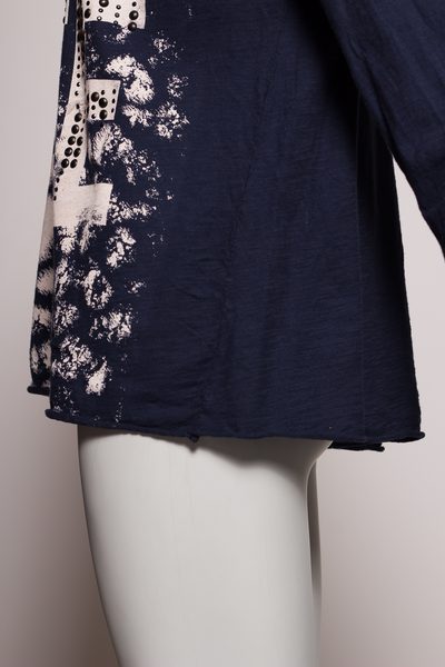 Dámské triko s nápisem - modré -